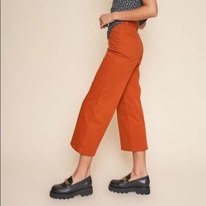 Whimsy + Row Flora pant in Rust - size 28 *barely worn*